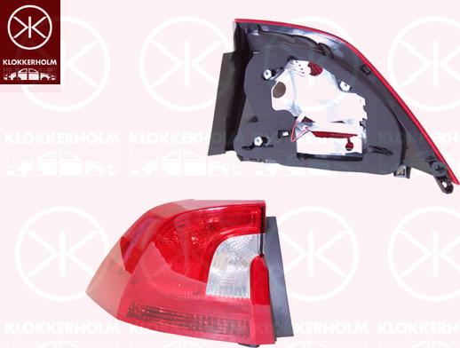 Klokkerholm 90220711 - Задній ліхтар autocars.com.ua