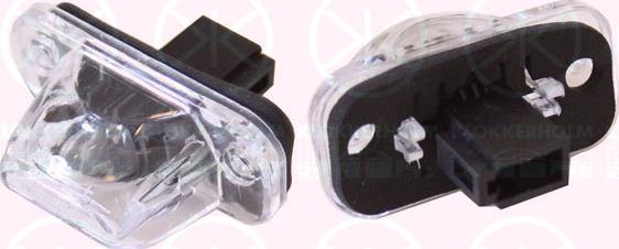 Klokkerholm 95210850 - Ліхтар освітлення номерного знака autocars.com.ua