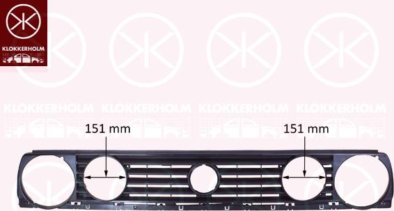 Klokkerholm 9521989 - Решітка радіатора autocars.com.ua