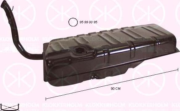 Klokkerholm 9526008 - Паливний бак autocars.com.ua