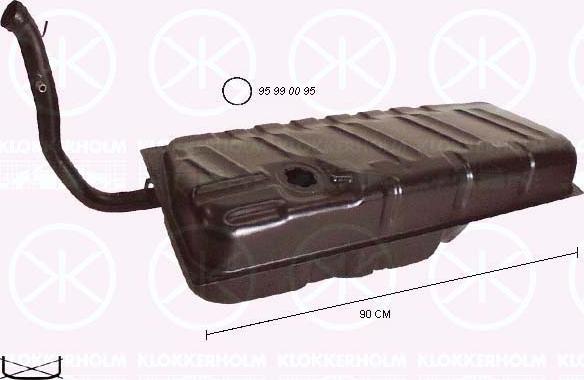 Klokkerholm 9526009 - Паливний бак autocars.com.ua