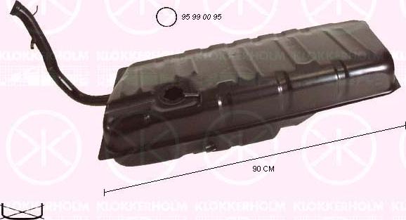 Klokkerholm 9526018 - Паливний бак autocars.com.ua
