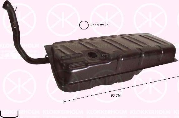 Klokkerholm 9526019 - Паливний бак autocars.com.ua