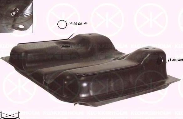 Klokkerholm 9557009 - Паливний бак autocars.com.ua