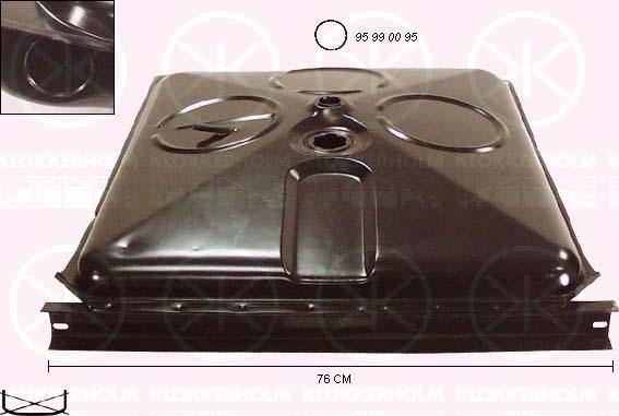 Klokkerholm 9560008 - Паливний бак autocars.com.ua