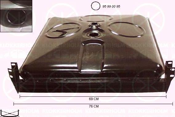 Klokkerholm 9561009 - Паливний бак autocars.com.ua