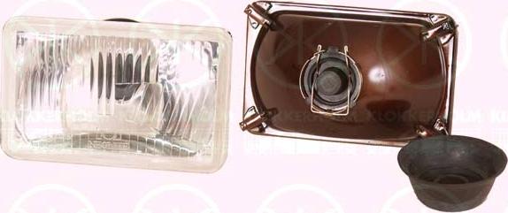 Klokkerholm 96000410 - Вставка фари, основна фара autocars.com.ua