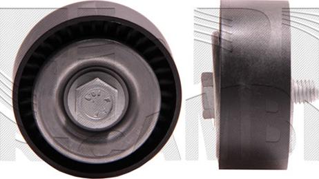 KM International FI16580 - Паразитний / провідний ролик, поліклиновий ремінь autocars.com.ua