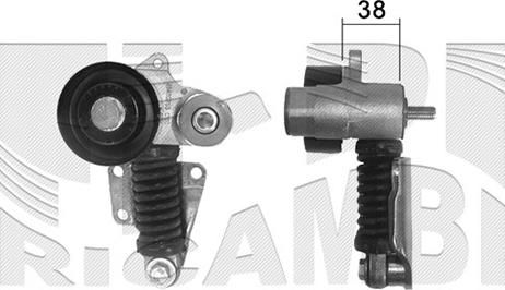 KM International FI5290 - Натягувач ременя, клинові зуб. autocars.com.ua