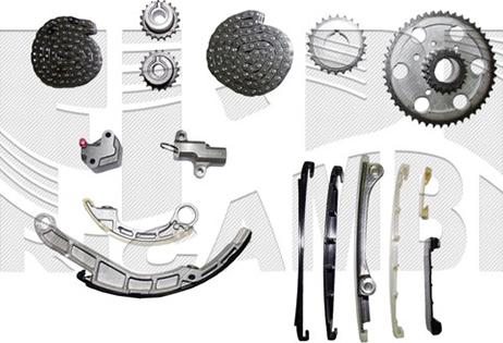 KM International KCD061 - Комплект цепи привода распредвала autodnr.net