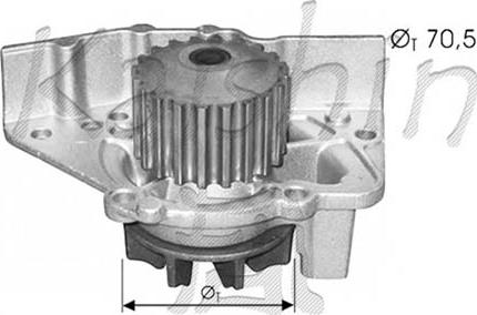 KM International WPK411 - Водяний насос autocars.com.ua