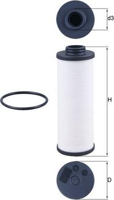 KNECHT HX 186D - Гідрофільтри, автоматична коробка передач autocars.com.ua