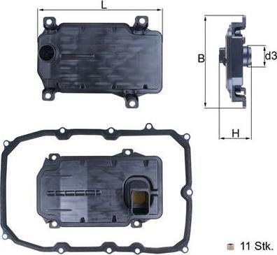 KNECHT HX 187 KIT - Гідрофільтри, автоматична коробка передач autocars.com.ua