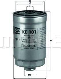 KNECHT KC 101 - Топливный фильтр autodnr.net