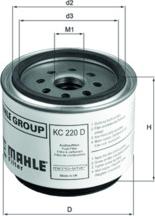 KNECHT KC 220D - Топливный фильтр avtokuzovplus.com.ua