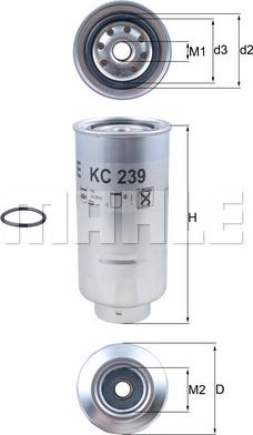KNECHT KC 239D - Топливный фильтр avtokuzovplus.com.ua