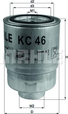 KNECHT KC 46 - Топливный фильтр autodnr.net