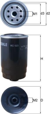 KNECHT KC 623 - Паливний фільтр autocars.com.ua