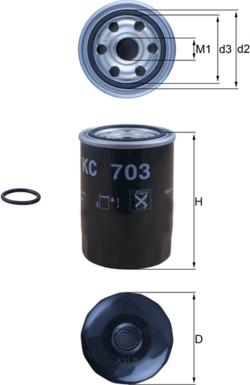 KNECHT KC703D - Паливний фільтр autocars.com.ua