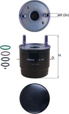 KNECHT KL1002D - Паливний фільтр autocars.com.ua