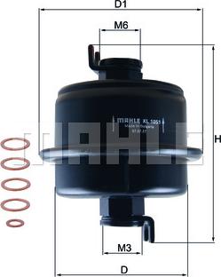 KNECHT KL 1051D - Паливний фільтр autocars.com.ua