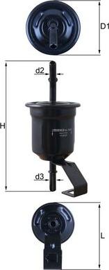 KNECHT KL 1161 - Паливний фільтр autocars.com.ua