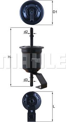 KNECHT KL 1161 - Паливний фільтр autocars.com.ua