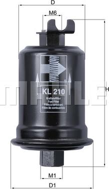 KNECHT KL 210 - Топливный фильтр avtokuzovplus.com.ua