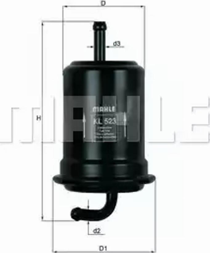 KNECHT KL 523 - Паливний фільтр autocars.com.ua