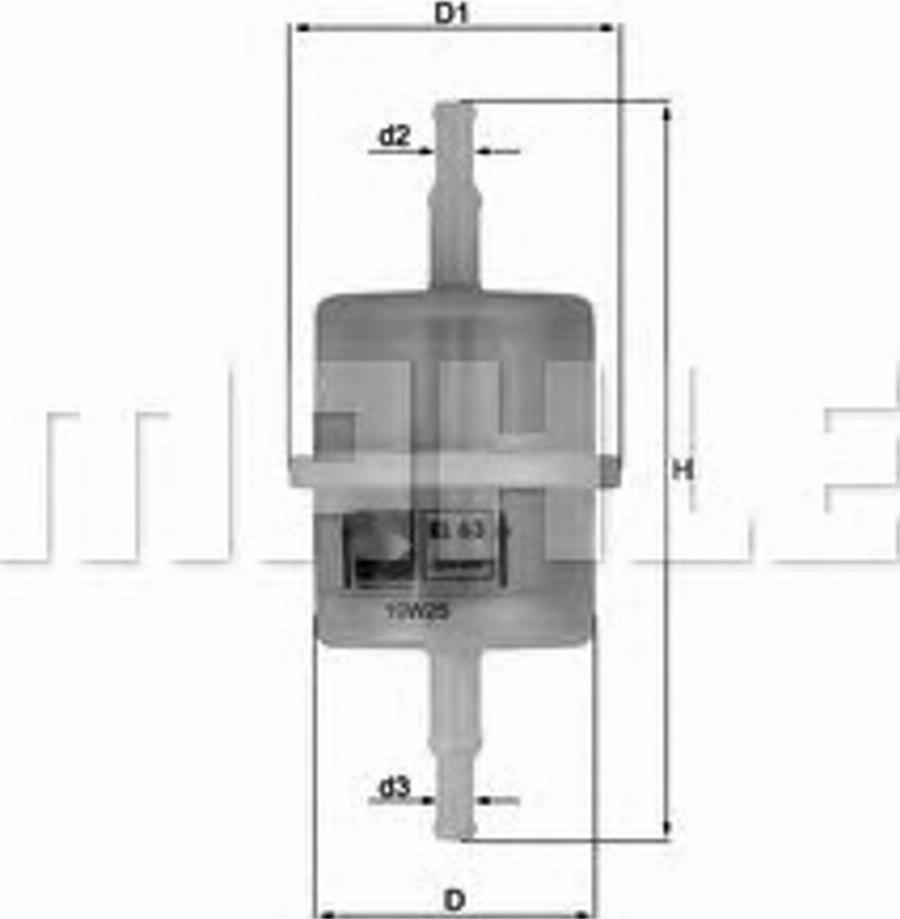 KNECHT KL63 - Топливный фильтр autodnr.net