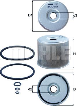 KNECHT KX 23D - Паливний фільтр autocars.com.ua