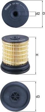 KNECHT KX 397 - Паливний фільтр autocars.com.ua