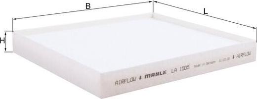 KNECHT LA 1505 - Фільтр, повітря у внутрішній простір autocars.com.ua