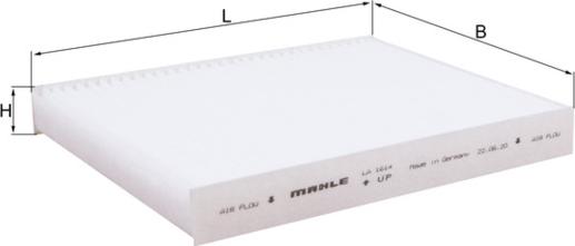 KNECHT LA 1614 - Фільтр, повітря у внутрішній простір autocars.com.ua