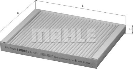 KNECHT LA 401 - Фильтр воздуха в салоне avtokuzovplus.com.ua