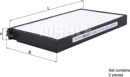 KNECHT LA 634/S - Фильтр воздуха в салоне autodnr.net