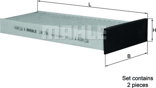 KNECHT LAK 296/S - Фильтр воздуха в салоне autodnr.net