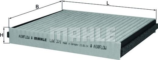 KNECHT LAK 371 - Фильтр воздуха в салоне autodnr.net