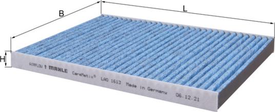 KNECHT LAO1613 - Фільтр, повітря у внутрішній простір autocars.com.ua