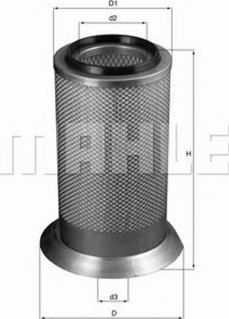 KNECHT LX 141 - Воздушный фильтр avtokuzovplus.com.ua