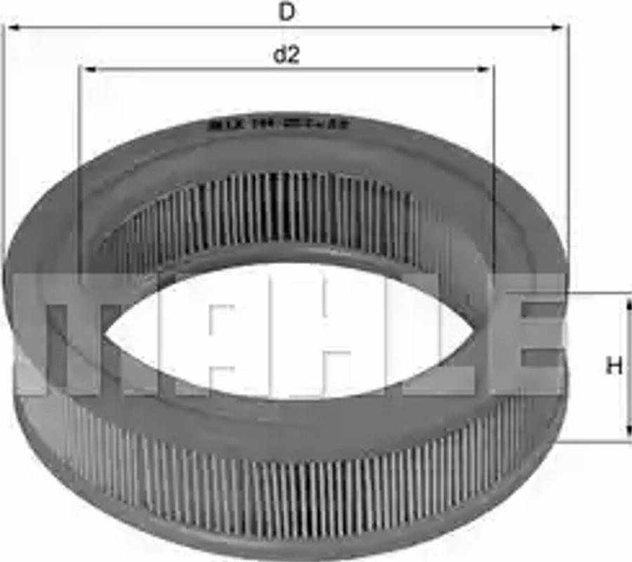 KNECHT LX 144 - Повітряний фільтр autocars.com.ua