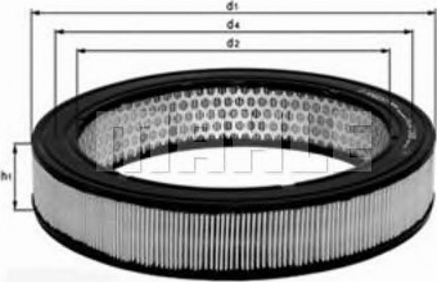 KNECHT LX154 - Воздушный фильтр autodnr.net