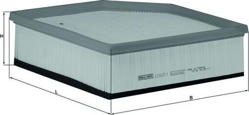 KNECHT LX 1607/1 - Повітряний фільтр autocars.com.ua