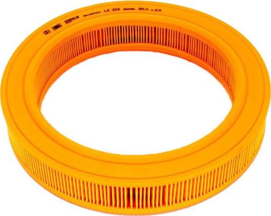 KNECHT LX 203 - Повітряний фільтр autocars.com.ua