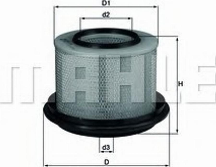 KNECHT LX 239 - Воздушный фильтр avtokuzovplus.com.ua