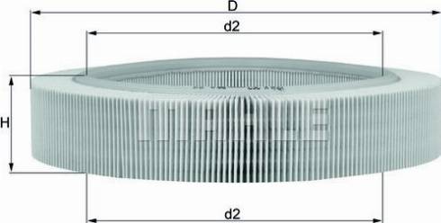 KNECHT LX 262 - Воздушный фильтр autodnr.net