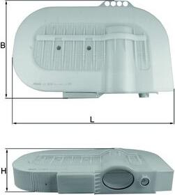 KNECHT LX 2810 - Повітряний фільтр autocars.com.ua