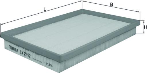 KNECHT LX 2992 - Повітряний фільтр autocars.com.ua