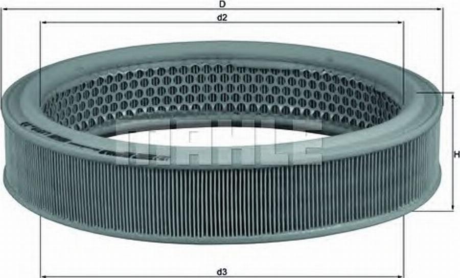 KNECHT LX 319 - Повітряний фільтр autocars.com.ua