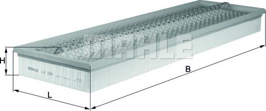 KNECHT LX 334 - Повітряний фільтр autocars.com.ua